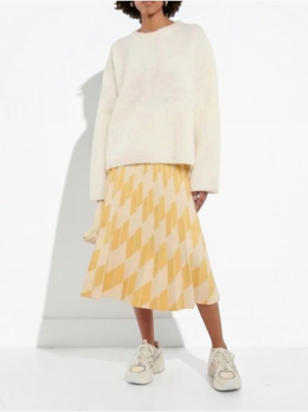 Tory Burch Sport Pleated Technical Midi Skirt Size Medium
